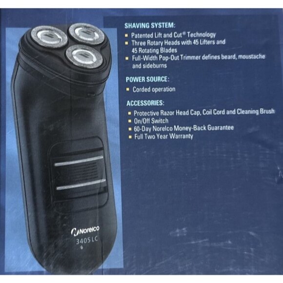 Norelco 3405LC Corded Shaver New in Box - Picture 5 of 5